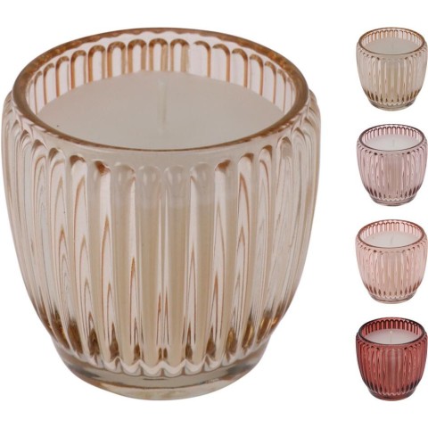 BICCHIERE CON CANDELA 8X7CM 4C